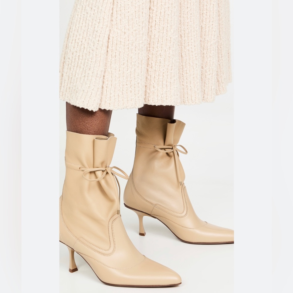 $1,000 - Zimmermann Soft Gathered Ankle Boots
